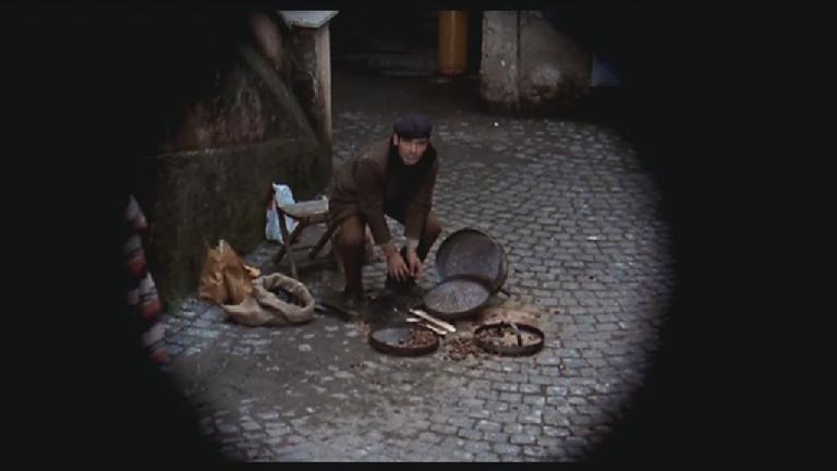 Passi di danza su una lama di rasoio (1973) The chestnut vendor seen by telescope 2.JPG