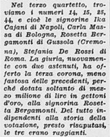 Rossella Bergamonti - Miss Italia 1962 Pageant4.jpg